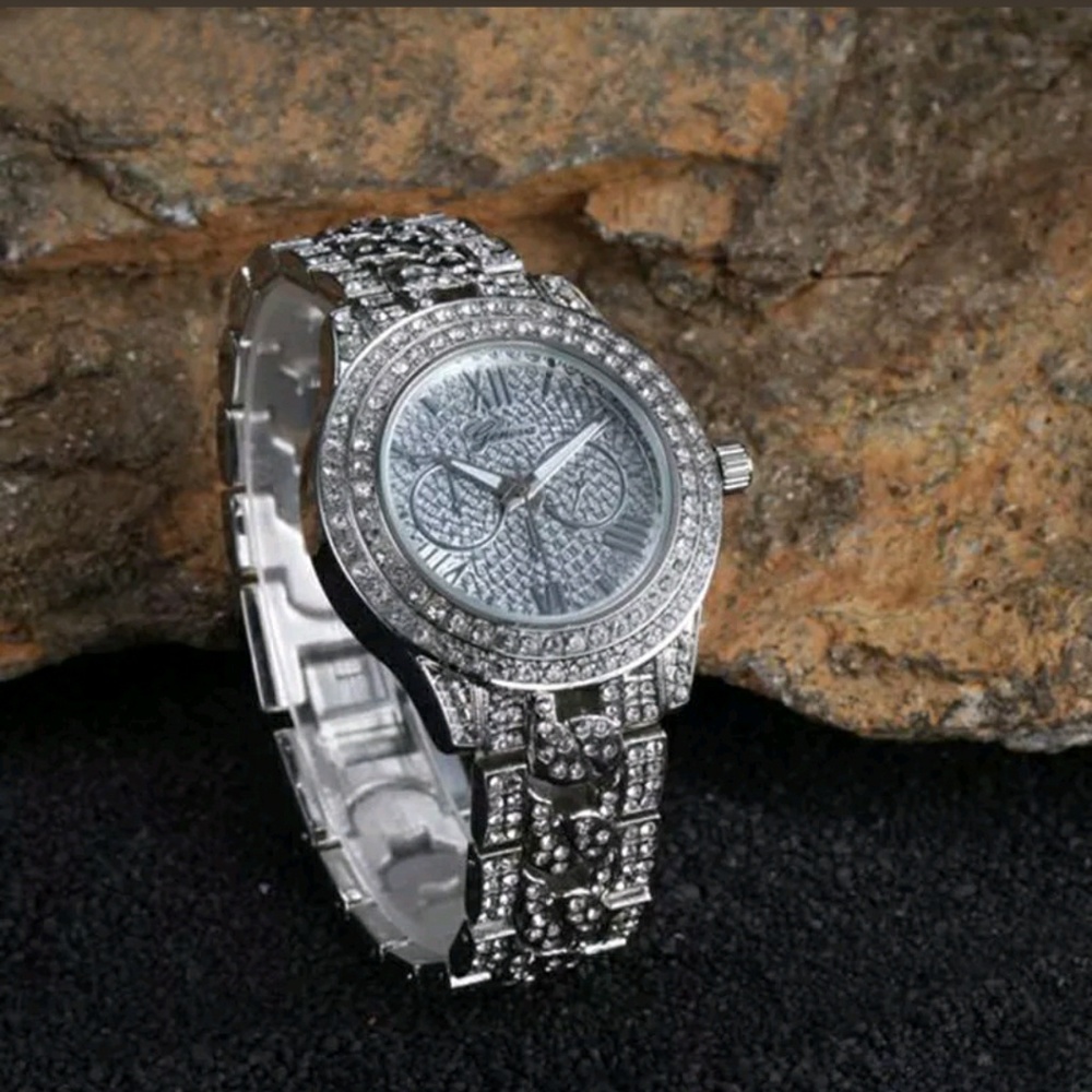 Geneva rhinestone watch
